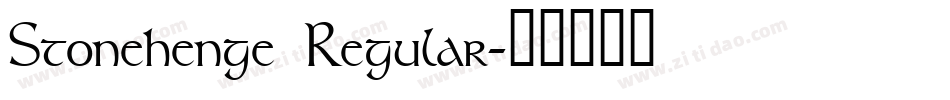 Stonehenge Regular字体转换